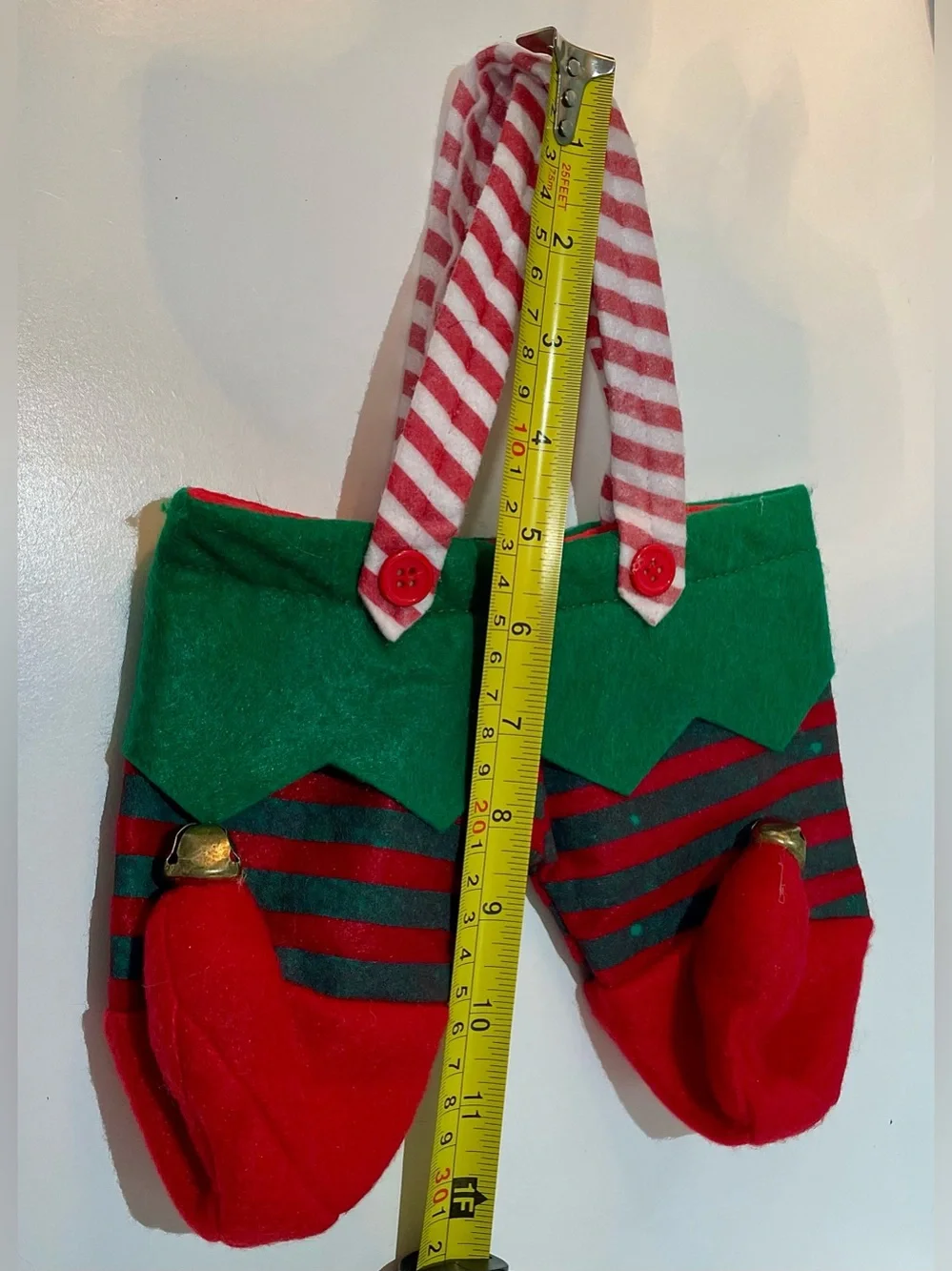 Christmas Holiday Decor Bundle – Giant Felt Stocking & Elf Pants Treat Bag